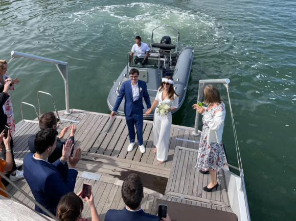 cérémonie mariage sur yacht